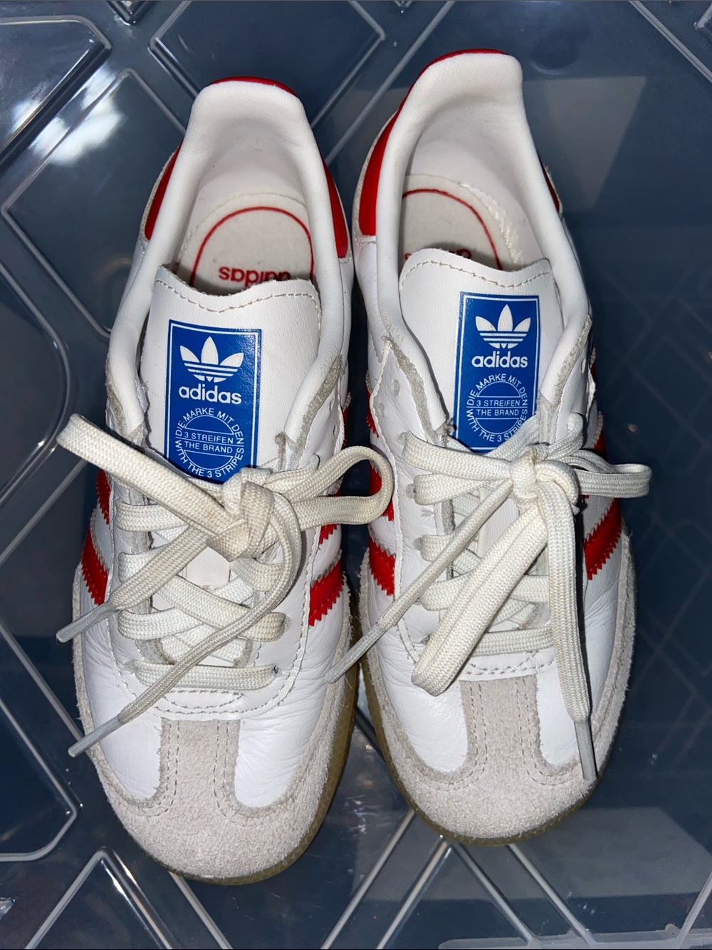 adidas Samba Kids White & Red Sneakers